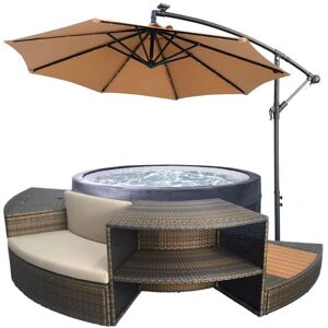 Spa semi rigide NetSpa VITA + 5 Mobiliers + Parasol