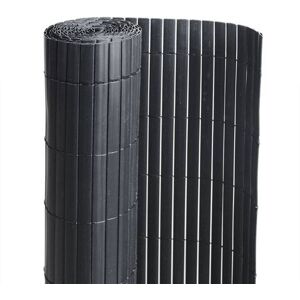 Canisse PVC double face noir : 1m20 x 3m