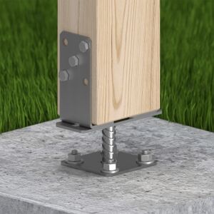 Support surélevé pour pergola Maderland 70 à 140 mm