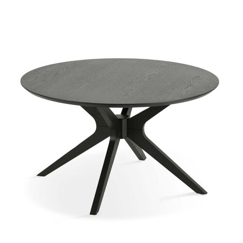 9,5 Table basse ronde placage chêne Ø 80 cm