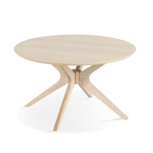 9,5 Table basse ronde placage chêne Ø 80 cm - Publicité