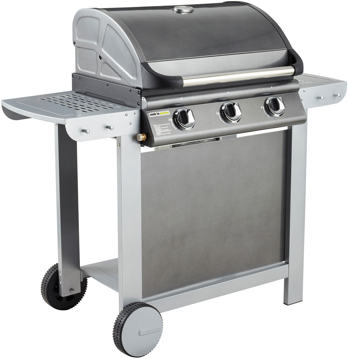 Cook'in Garden - Barbecue au gaz FIESTA 3 - 3 brûleurs avec thermomètre 10,5kW Cook'in Garden - Barbecue au gaz FIESTA 3 - 3 brûleurs avec thermomètre 10,5kW