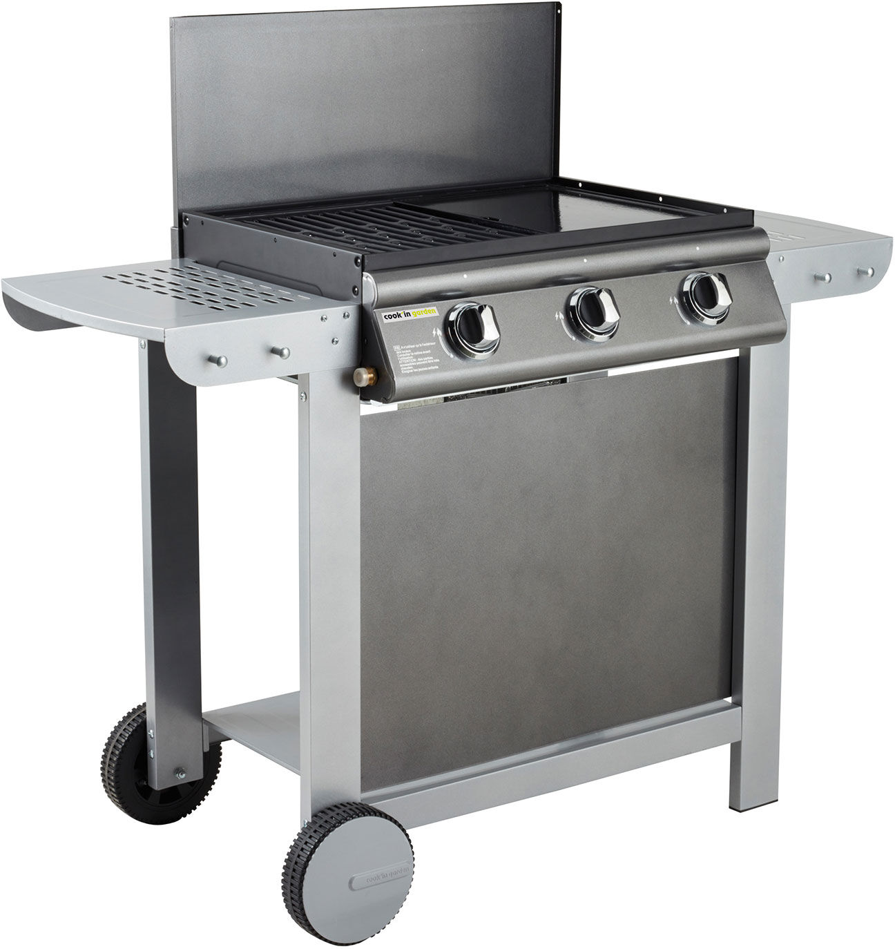 Cook'in Garden - Barbecue au gaz PUERTA LUNA - 3 brûleurs 10,5kW Cook'in Garden - Barbecue au gaz PUERTA LUNA - 3 brûleurs 10,5kW