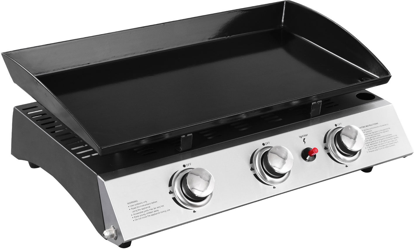 Happy Garden Plancha au gaz SÉVILLE - 3 brûleurs 7,5kW Happy Garden Plancha au gaz SÉVILLE - 3 brûleurs 7,5kW