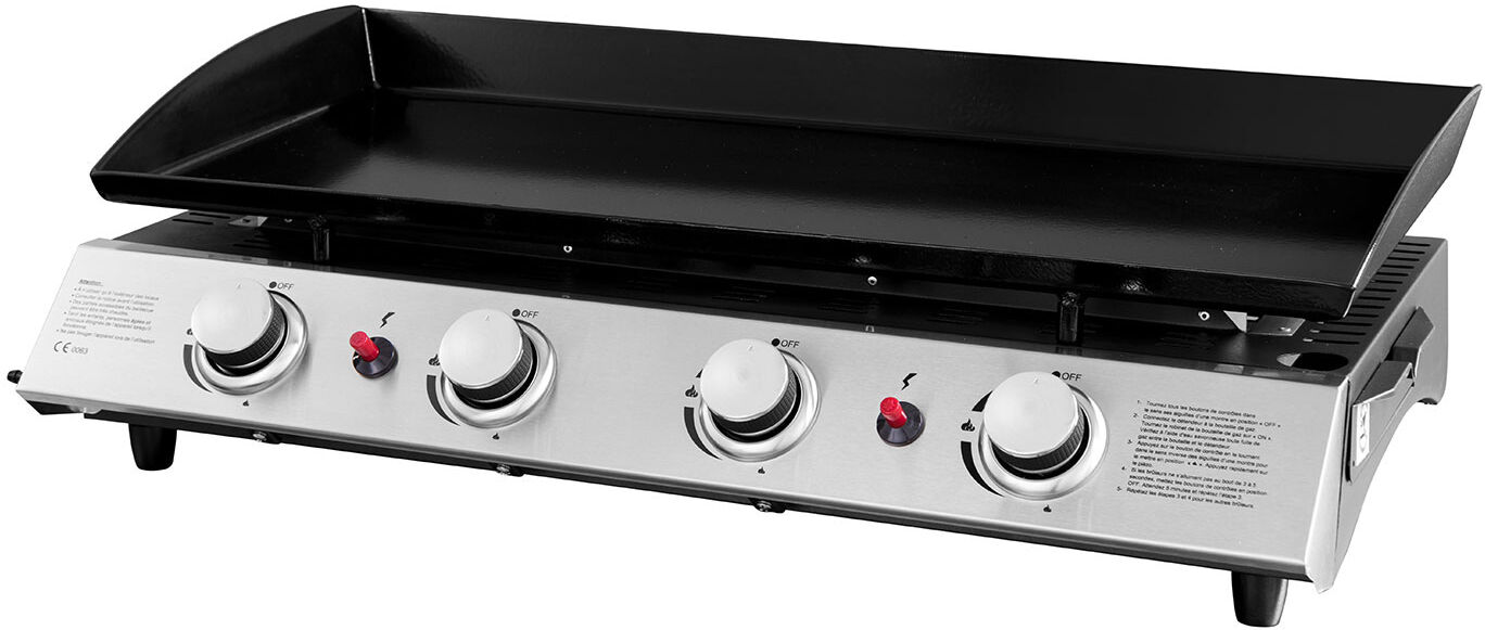Happy Garden Plancha au gaz VALENCIA - 4 brûleurs 10kW Happy Garden Plancha au gaz VALENCIA - 4 brûleurs 10kW