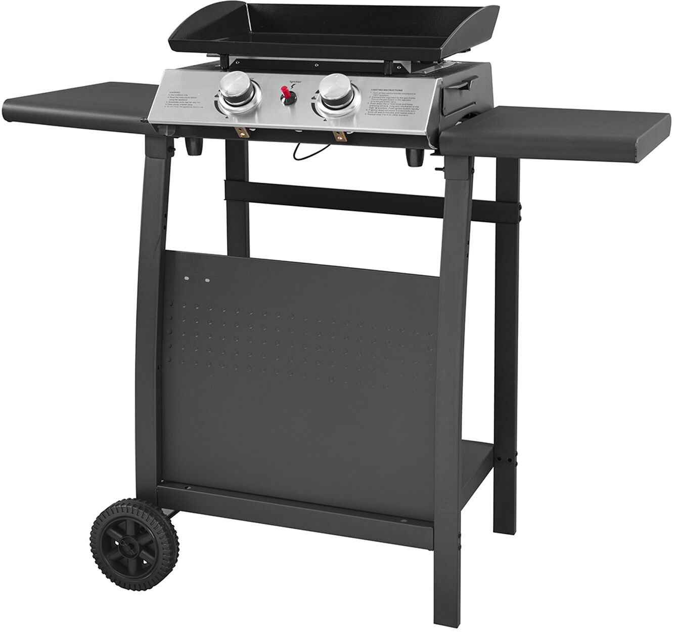 Happy Garden Plancha au gaz MALA - 2 brûleurs 5kW + chariot Happy Garden Plancha au gaz MALA - 2 brûleurs 5kW + chariot