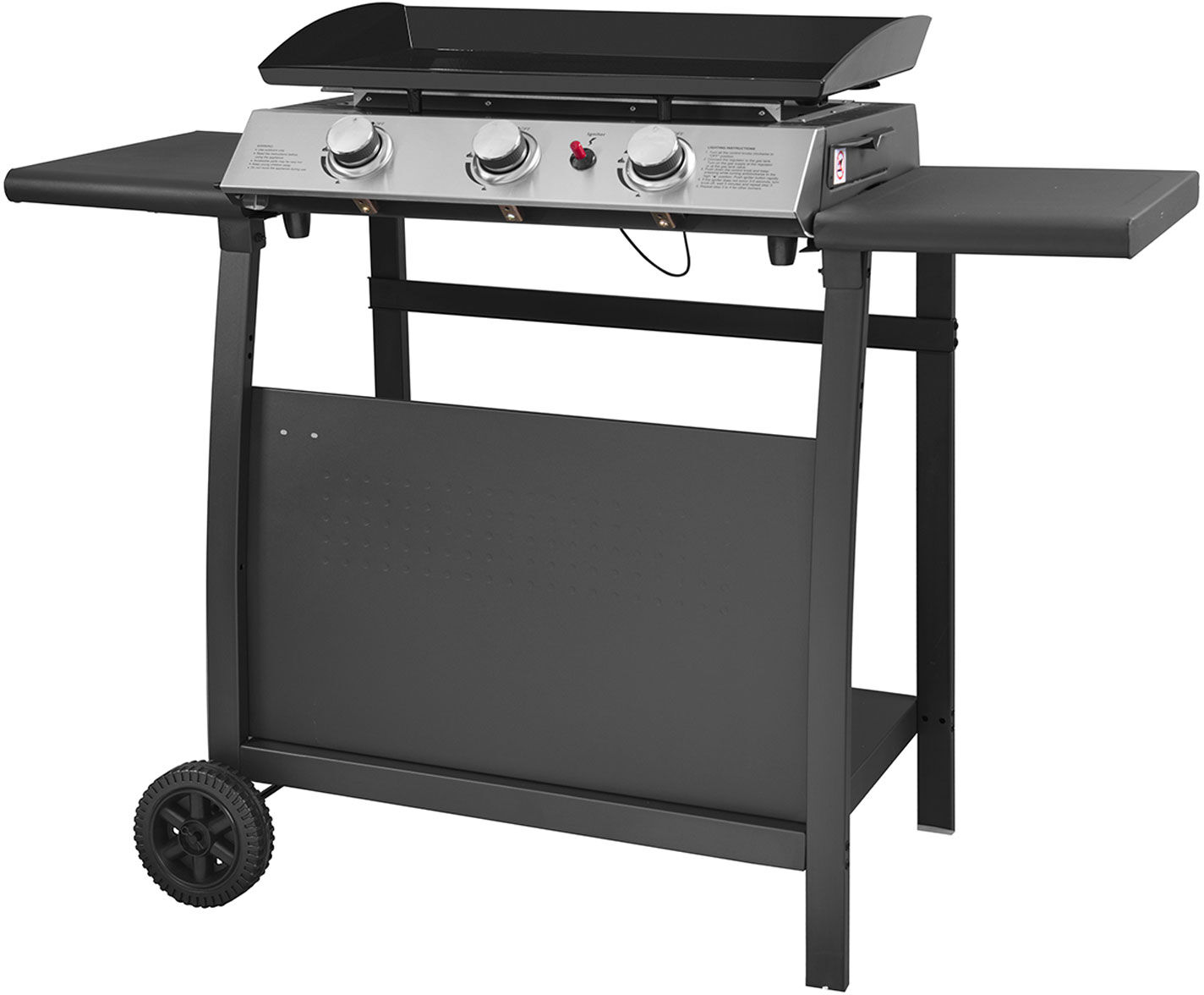 Happy Garden Plancha au gaz SÉVILLE - 3 brûleurs 7,5kW + chariot Happy Garden Plancha au gaz SÉVILLE - 3 brûleurs 7,5kW + chariot