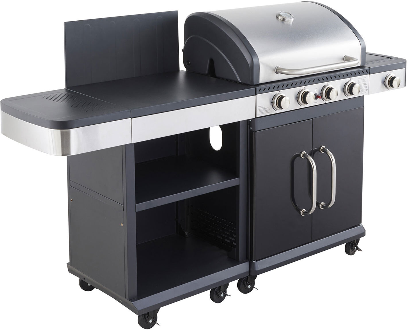 Cook'in Garden - Barbecue au gaz FIDGI 4 avec desserte Cook'in Garden - Barbecue au gaz FIDGI 4 avec desserte