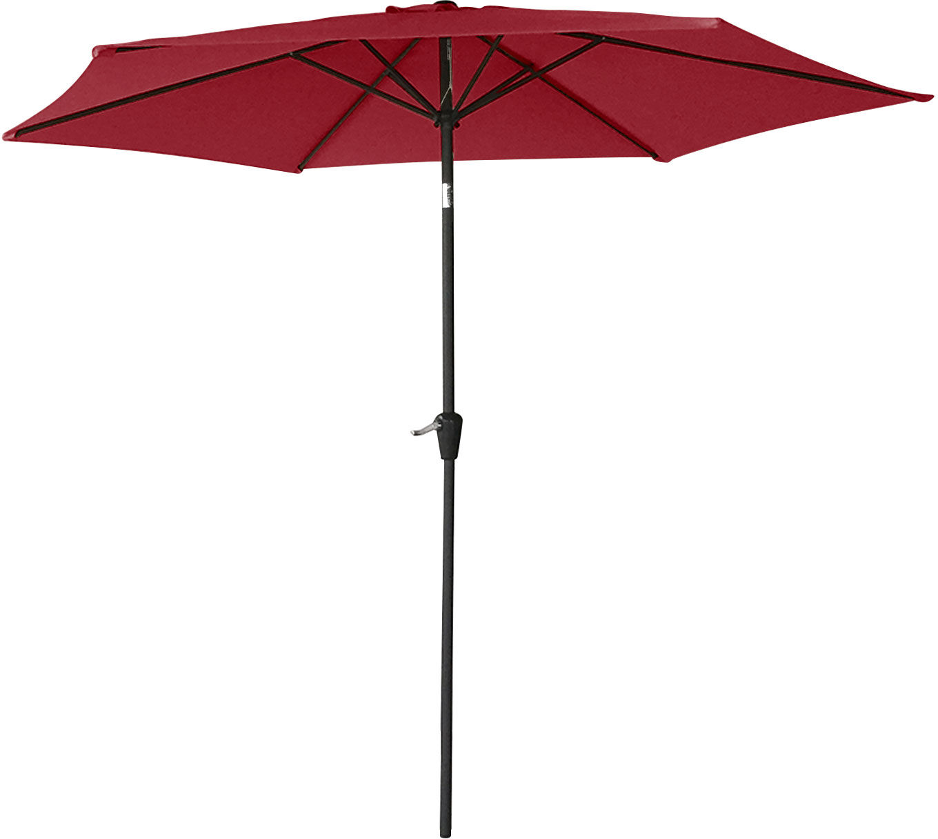 Happy Garden Parasol droit HAPUNA rond 2,70m de diamètre rouge Happy Garden Parasol droit HAPUNA rond 2,70m de diamètre rouge