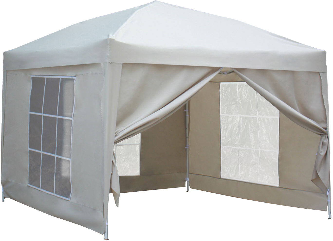 Happy Garden Tente de réception MISTRAL pliante 3 × 3m Beige avec panneaux Happy Garden Tente de réception MISTRAL pliante 3 × 3m Beige avec panneaux