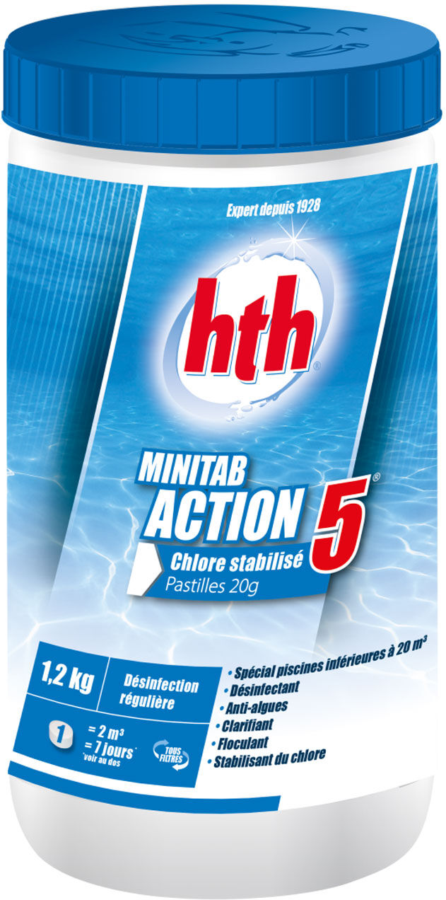 Happy Garden Pastilles 20g de chlore HTH pour petite piscine Happy Garden Pastilles 20g de chlore HTH pour petite piscine