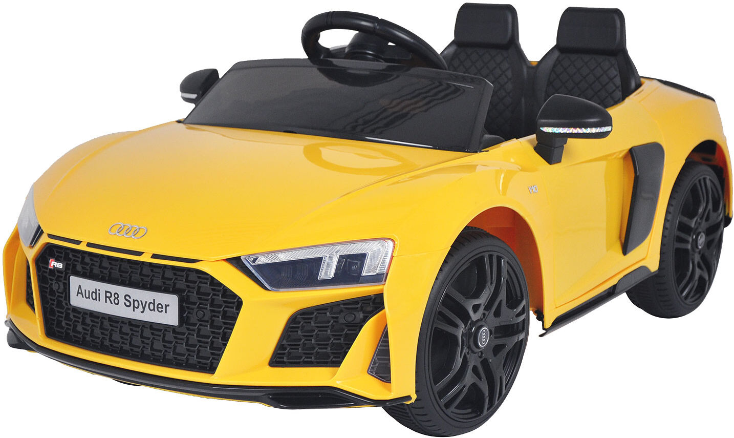 Happy Garden Voiture électrique AUDI R8 SPYDER - jaune Happy Garden Voiture électrique AUDI R8 SPYDER - jaune