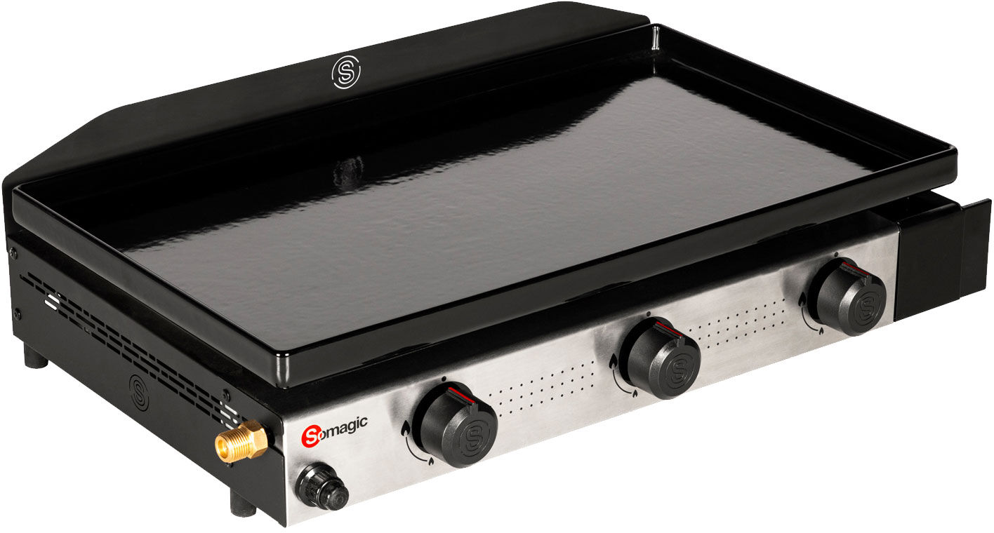 SOMAGIC - Plancha au gaz SOLIA 300 3 brûleurs 6,45kW SOMAGIC - Plancha au gaz SOLIA 300 3 brûleurs 6,45kW