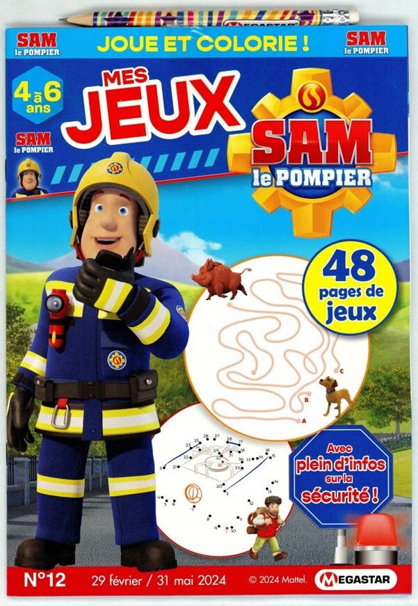 Info-Presse Mes Jeux Sam le pompier - Abonnement 12 mois