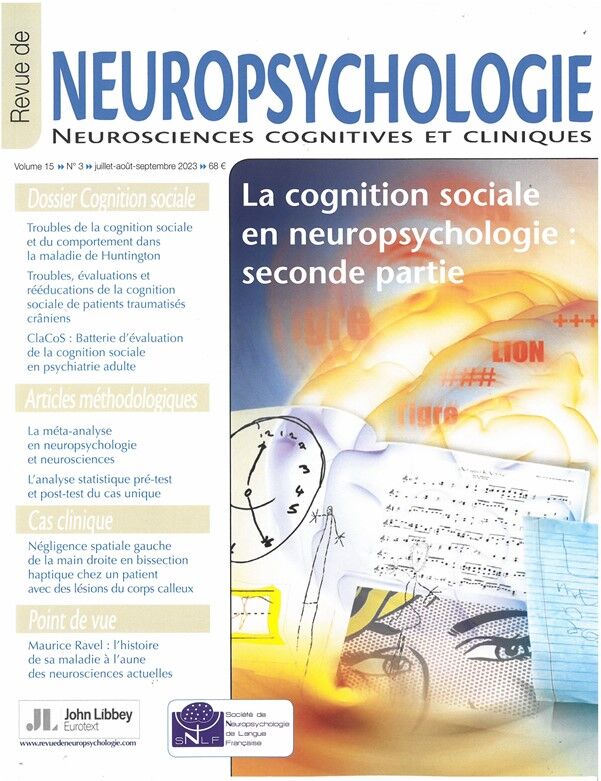 Info-Presse Revue de Neuropsychologie - Abonnement 12 mois