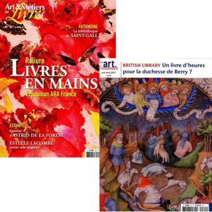 Info-Presse Art de l'enluminure + Art et Metiers du Livre - Abonnement 12 mois