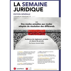 Info-Presse La Semaine Juridique - Edition générale - Abonnement 12 mois