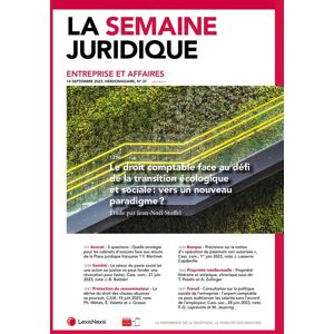 Info-Presse La Semaine Juridique - Entreprise et Affaires - Abonnement 12 mois