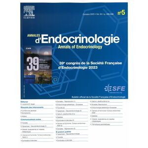 Info-Presse Annales d'Endocrinologie - Abonnement 24 mois