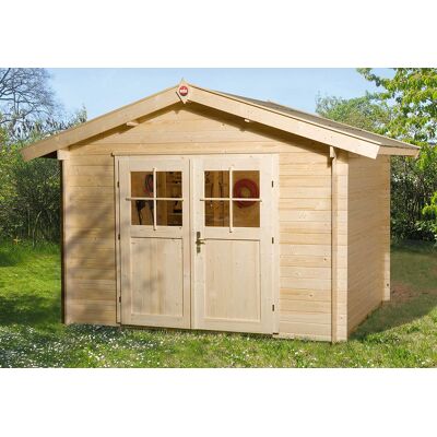 Abri de Jardin en Bois d’Épicéa Brut Weka Premium 28