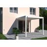 Pergola bioclimatique autoportée Ombréa en aluminium blanc – 3 x 3 m