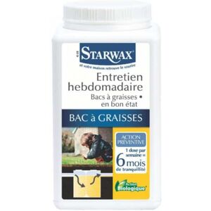 Entretien hebdomadaire bacs a graisses Starwax