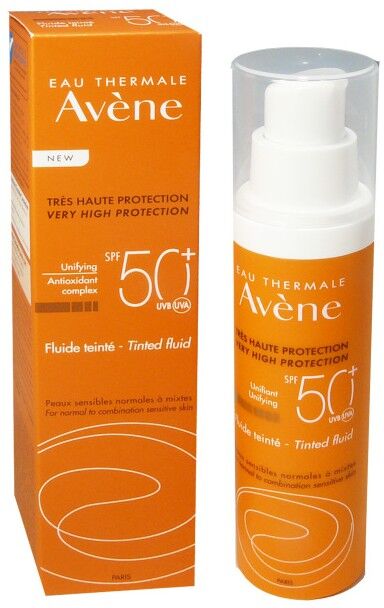 Avène Fluide solaire teinté SPF 50+ - 50 ml Avène Fluide solaire teinté SPF 50+ - 50 ml