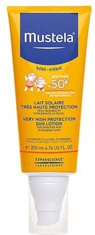 Mustela Lait solaire spf 50+ flacon pompe 200ml Mustela Lait solaire spf 50+ flacon pompe 200ml