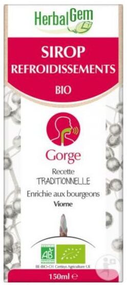 Herbalgem Sirop refroidissement Gorge 150ml Herbalgem Sirop refroidissement Gorge 150ml