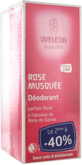 Weleda déodorant à la rose 100ml duo Weleda déodorant à la rose 100ml duo