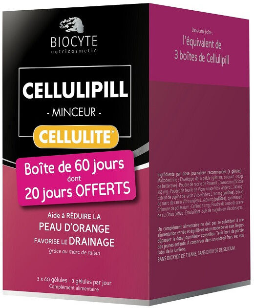 Biocyte Cellulipill Pack - 180 gélules Biocyte Cellulipill Pack - 180 gélules