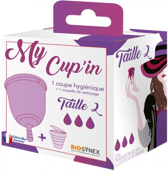 Biosynex My Cup'in coupe hygiénique taille 2 - 1 unité Biosynex My Cup'in coupe hygiénique taille 2 - 1 unité