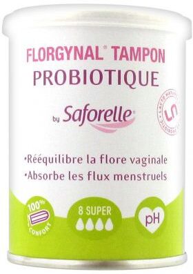Saforelle Florgynal Tampon Super Sans Applicateur Boite de 8 Saforelle Florgynal Tampon Super Sans Applicateur Boite de 8