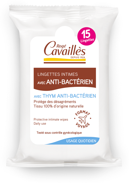 Rogé Cavaillés Rogé Cavaillès Lingettes intimes anti-bactérienne - X 15 lingettes