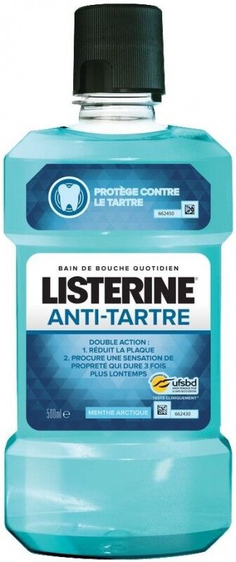 Listerine anti-tartre menthe arctique 500 ml Listerine anti-tartre menthe arctique 500 ml