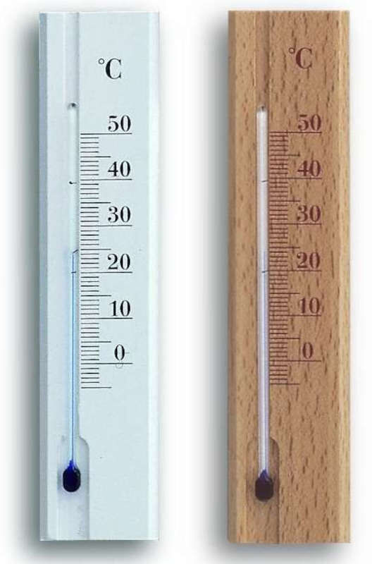 Thermomètre Bois à Alcool 140mm teinte au choix  BL-TB14 Thermomètre Bois à Alcool 140mm teinte au choix  BL-TB14