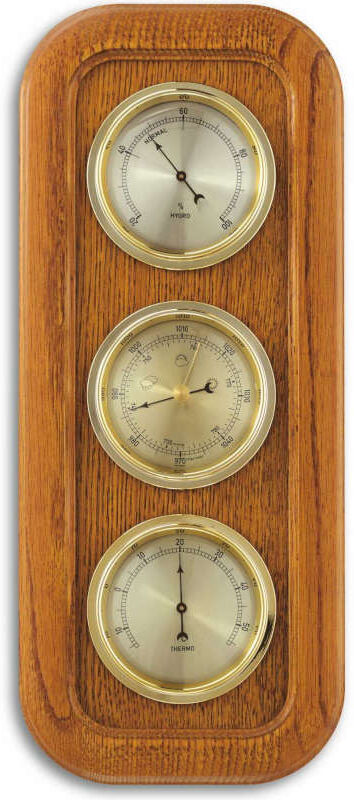TFA Baromètre Thermo Hygro  chêne massif TFA T201019.01 TFA Baromètre Thermo Hygro  chêne massif TFA T201019.01