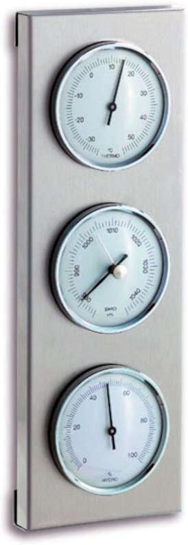 TFA Baromètre Thermo Hygro extérieur inox TFA T202034.02 TFA Baromètre Thermo Hygro extérieur inox TFA T202034.02