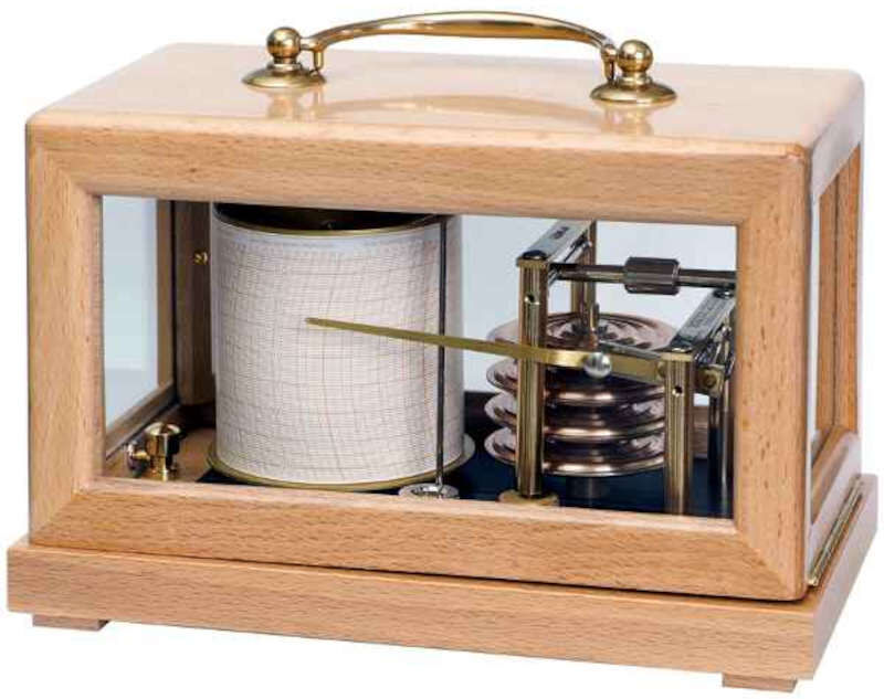 NAUDET Barographe, Baromètre enregistreur  PM Spécial Bateau Naturel ou Blanc NAUDET N-43-2 NAUDET Barographe, Baromètre enregistreur  PM Spécial Bateau Naturel ou Blanc NAUDET N-43-2