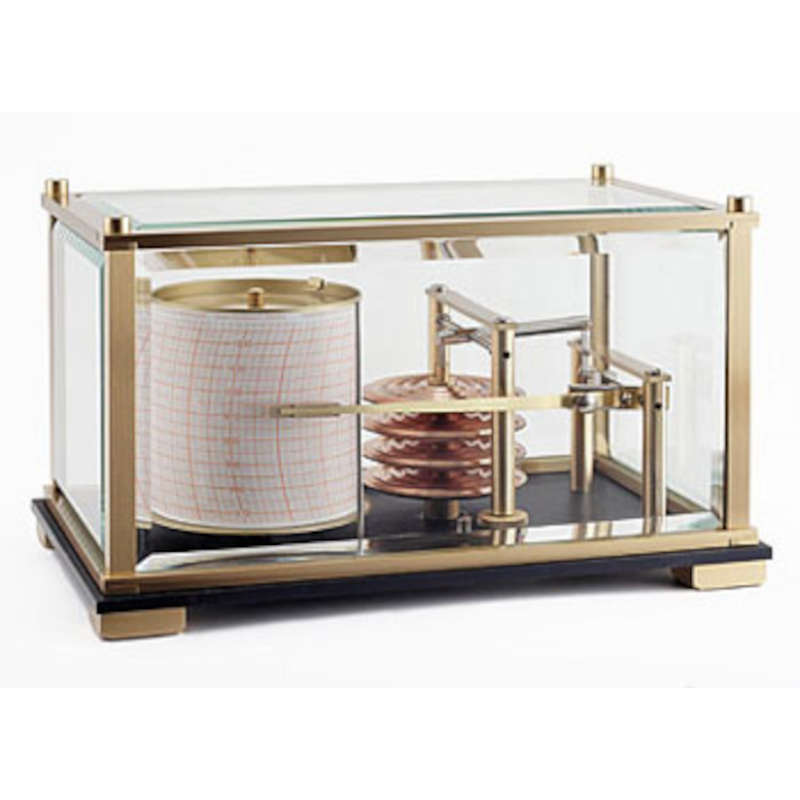 NAUDET Barographe, Baromètre enregistreur  PM  Laiton NAUDET N-46-2-D NAUDET Barographe, Baromètre enregistreur  PM  Laiton NAUDET N-46-2-D