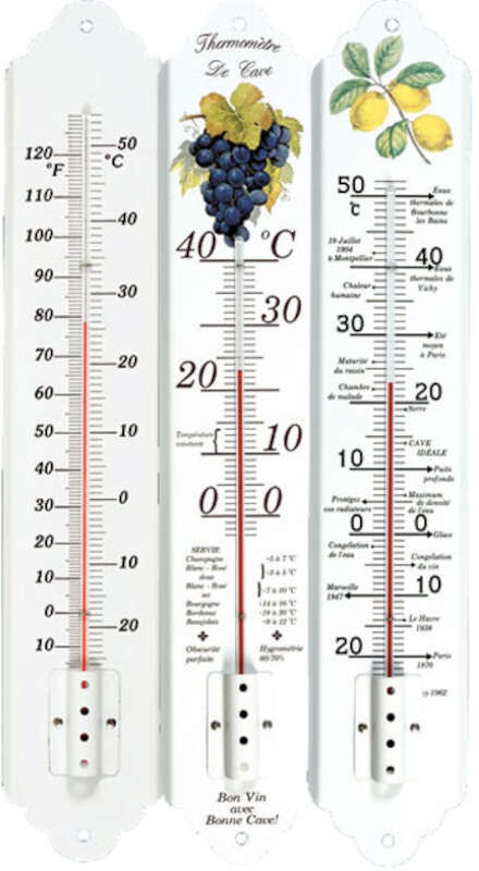 Thermomètre 500 mm métal émaillé décor au choix (50 cm)  BL-TE500 Thermomètre 500 mm métal émaillé décor au choix (50 cm)  BL-TE500