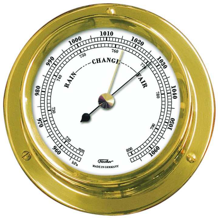 Fischer Baromètre  Marine Diam: 110 mm (modèle Français) Fischer F-1506-B Fischer Baromètre  Marine Diam: 110 mm (modèle Français) Fischer F-1506-B