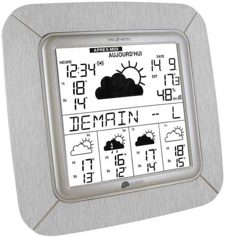 LA CROSSE TECHNOLOGY Station Météo  -STAR METEO- prévisions à 4 Jours Grand écran LA CROSSE TECHNOLOGY WD9005