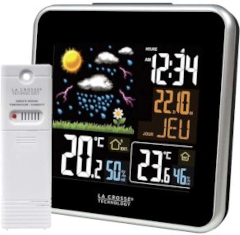 LA CROSSE TECHNOLOGY Station Météo  couleur,Thermo/Hygro sans fil 3 canaux LA CROSSE TECHNOLOGY WS6821 LA CROSSE TECHNOLOGY Station Météo  couleur,Thermo/Hygro sans fil 3 canaux LA CROSSE TECHNOLOGY WS6821