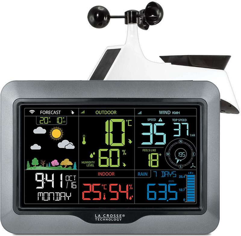 LA CROSSE TECHNOLOGY Station Météo  Pro   WiFi  ou DCF77 couleur  Capteur solaire porté 100m LA CROSSE TECHNOLOGY WS6867-WS6868 LA CROSSE TECHNOLOGY Station Météo  Pro   WiFi  ou DCF77 couleur  Capteur solaire porté 100m LA CROSSE TECHNOLOGY WS6867-WS6868