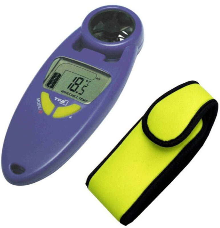 TFA Anémomètre thermomètre avec etuit néoprenne TFA T426000 TFA Anémomètre thermomètre avec etuit néoprenne TFA T426000