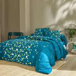 Linge de lit Pétillant coton - BlancheporteSaupoudrées sur fond sombre, ces bulles pop resplendissent dans la déco : avec ce linge de lit Pétillant en coton, le bonheur, la douceur et la bonne humeur sont garantis ! Drap plat 2 personnesonnes : 240x300cmB - Publicité