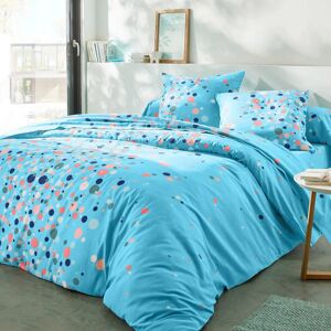 Linge de lit Pétillant coton - BlancheporteLes bulles pop resplendissent dans la déco... Réalisé en coton, le linge de lit Pétillant est une promesse de bonheur, de douceur et de bonne humeur !Drap plat 2 personnesonnes : 240x300cmTurquoise - Publicité