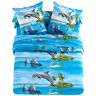 Linge de lit Flipper - polycoton - BlancheportePlongez dans un merveilleux rêve bleu avec cette collection de linge de lit pleine d'amour et d'eau fraîche ! Drap plat 2 personnesonnes : 240x300cmBleu