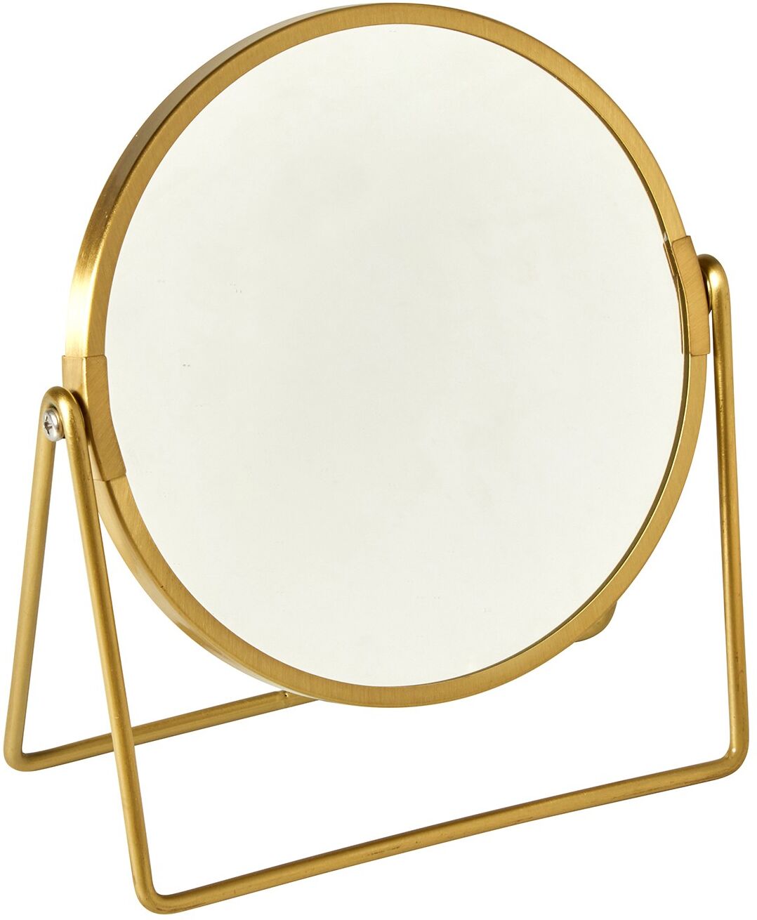 Miroir pivotant réversible à poser doré - Blancheporte"Miroir, mon beau miroir, dis moi qui est la plus belle..." Pratique et esthétique à la fois, ce miroir pivotant réversible se fait aussi objet de déco avec son look épuré et son coloris doré, vous all